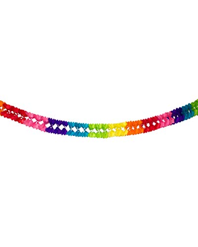 Horror-Shop Papiergirlande Multicolor als Deko für Fasching, Geburtstag & CSD | 6m Horror-Shop Papiergirlande Multicolor als Deko für Fasching, Geburtstag & CSD | 6m von Horror-Shop