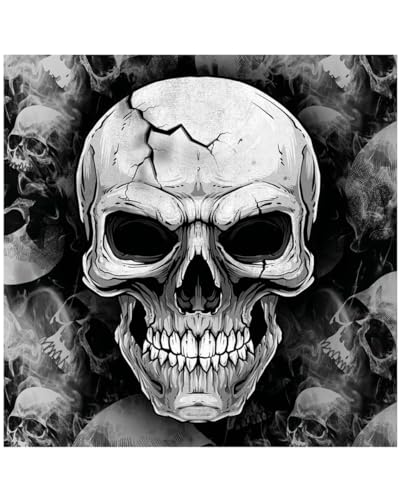 Scary Skull Totenkopf Servietten für Halloween 12 St. von Horror-Shop