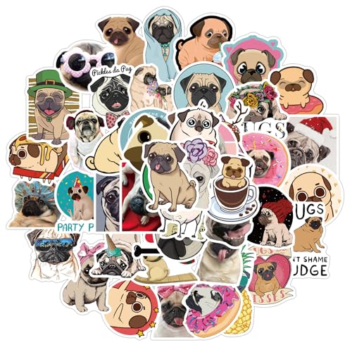 Hoshisea 100 Stück Wasserdichte Hund Aufkleber, PVC, Süß, Tier, Matt, Indoor, Sticker von Hoshisea