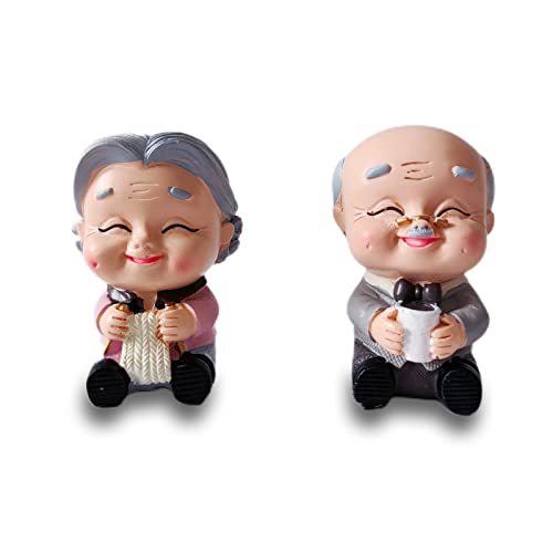 2 Stücke Kuchendeckel Statue, Alte Paare Figuren Kuchendekoration, Jubiläumsfiguren Kuchen Topper, Für Geburtstag, Jubiläum, Kuchen, Hochzeitsdekoration, Geschenk 2 Stücke Kuchendeckel Statue, Alte Paare Figuren Kuchendekoration, Jubiläumsfiguren Kuchen Topper, Für Geburtstag, Jubiläum, Kuchen, Hochzeitsdekoration, Geschenk von Hoshisea
