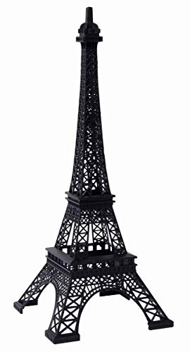 Hosley® Eiffelturm aus Eisen, 38,1 cm hoch, exquisiter französisch inspirierter Deko-Akzent, stabile Eisenkonstruktion, ideal für Tischplatten, Regale und Kaminsims-Enthusiasten und Heimdekoration von Hosley