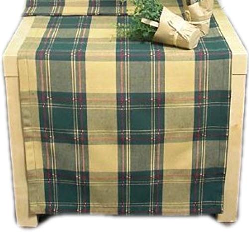 Hossner Thorington Grün Kariert Tischdecke Gartendecke Karodecke (85 x 85 cm Mitteldecke quadratisch) von Hossner