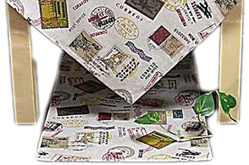 Hossner Tischdecke 50x150 cm Postcard Ecru Tischläufer Zierdecke Decke Bunt Vintage (50 x 150 cm) von Hossner