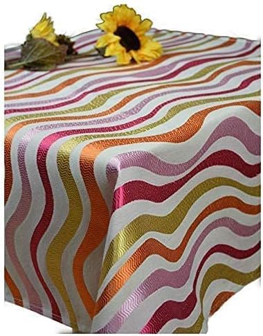 Tischdecke Welle Mitteldecke Baumwollmischung Rustikal 85 x 85 cm Ecru/Bunt Tischdecke Welle Mitteldecke Baumwollmischung Rustikal 85 x 85 cm Ecru/Bunt von Hossner