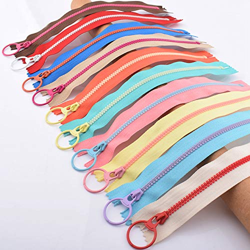 Hossom Harz Reißverschlüsse, 20 stücke/20cm Coil Reißverschlüsse, Bunten Reißverschluss, Reißverschluss Kunststoff mit Metall-Ring für Schneider Nähen Handwerk Tasche Kleidung Hossom Harz Reißverschlüsse, 20 stücke/20cm Coil Reißverschlüsse, Bunten Reißverschluss, Reißverschluss Kunststoff mit Metall-Ring für Schneider Nähen Handwerk Tasche Kleidung von Hossom