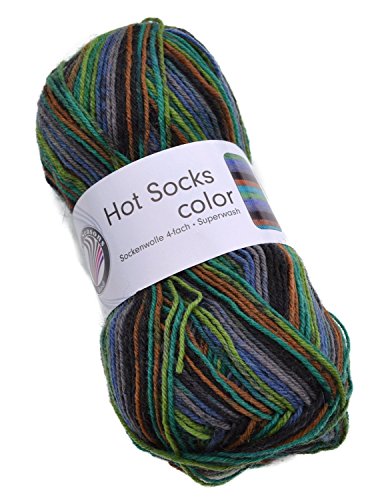 Hot Socks color Gründl Farbe 405, Sockenwolle Herren, Männer Hot Socks color Gründl Farbe 405, Sockenwolle Herren, Männer von Hot Socks color