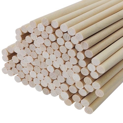 100 Stück Holzstäbe rund natur Holzstäbe, Holzstäbchen,Holzstange,Rundhölzer Glatt, Rundstab Glatt, Holzstock aus Massiv-Holz, Bastelstäbe, Holz Stäbe für DIY Handwerkm, Zuckerwatte Stäbe (30cmX5mm) 100 Stück Holzstäbe rund natur Holzstäbe, Holzstäbchen,Holzstange,Rundhölzer Glatt, Rundstab Glatt, Holzstock aus Massiv-Holz, Bastelstäbe, Holz Stäbe für DIY Handwerkm, Zuckerwatte Stäbe (30cmX5mm) von HotKrump