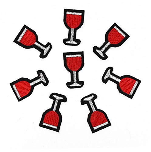 Hotaden 10pcs Wine Cup Patches Getränke Eisen Auf Appliqued DIY Kleidung Goblet Aufkleber Jeans Schuhe Motiv Abzeichen Hotaden 10pcs Wine Cup Patches Getränke Eisen Auf Appliqued DIY Kleidung Goblet Aufkleber Jeans Schuhe Motiv Abzeichen von Hotaden