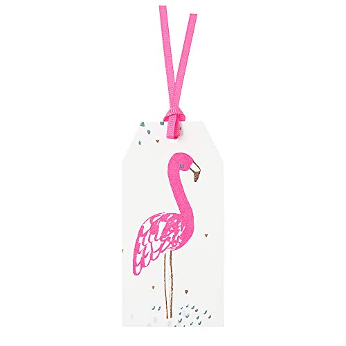 Hotchpotch Neon Flamingo Geschenkanhänger, 6 Stück Hotchpotch Neon Flamingo Geschenkanhänger, 6 Stück von VELLEI
