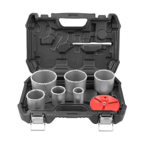 HOTECHE Professionelles 8-teiliges Lochsägen Set mit Bohrkronen für Holz und Fliesen in robuster Verpackung HOTECHE Professionelles 8-teiliges Lochsägen Set mit Bohrkronen für Holz und Fliesen in robuster Verpackung von Hoteche