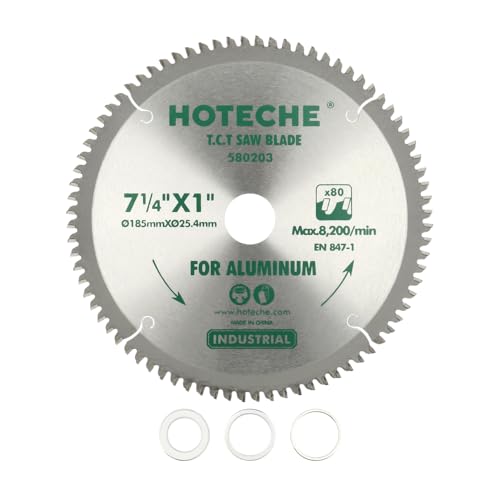 Hoteche TCT Kreissägeblatt 185mmx25 4mm 80Z für Aluminium und Kunststoff SK5 1 4mm dick OKE402 Kopf maximale Drehzahl 8200 Umin für präzise Schnitte Kreissägeblätter Sägeblatt Hoteche TCT Kreissägeblatt 185mmx25 4mm 80Z für Aluminium und Kunststoff SK5 1 4mm dick OKE402 Kopf maximale Drehzahl 8200 Umin für präzise Schnitte Kreissägeblätter Sägeblatt von Hoteche