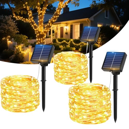 Solar Lichterkette Aussen, 3x17M 150 LED lichterkette außen solar, 8 Modi, IP65, Solarlichterkette Außen Wetterfest, Lichterkette Outdoor für Gartendeko,Terrasse,Balkon,Hof,Party,Hochzeit (Warmweiß) Solar Lichterkette Aussen, 3x17M 150 LED lichterkette außen solar, 8 Modi, IP65, Solarlichterkette Außen Wetterfest, Lichterkette Outdoor für Gartendeko,Terrasse,Balkon,Hof,Party,Hochzeit (Warmweiß) von Hoteril