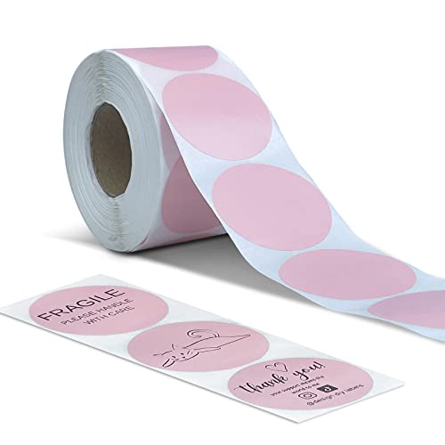 Rosa Thermoetiketten rund 50x50mm Hotlabel 2" Runde Etiketten Selbstklebend Rolle-Versandetiketten 800 Etiketten Kreis Thermodirekt Etiketten für DIY-Logo-Design QR-Code Namensschild Rosa Thermoetiketten rund 50x50mm Hotlabel 2" Runde Etiketten Selbstklebend Rolle-Versandetiketten 800 Etiketten Kreis Thermodirekt Etiketten für DIY-Logo-Design QR-Code Namensschild von Hotlabel