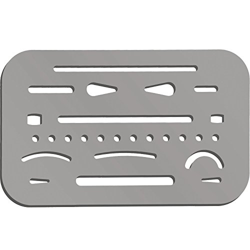 3 Stück Radiergummi, Schild, Radiergummi, Vorlage, Zeichnen, Metall, Radierschild, Edelstahl, für Zeichnen, Zeichenwerkzeug, Künstler von Hotop