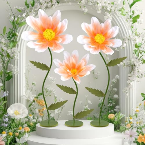 Hotop Riesige Blumen zur Dekoration, 1,6 m, Hochzeit, riesige künstliche Gänseblümchen mit Stehsockel, übergroßes Gänseblümchen für Zeremonie, Geburtstag, Hochzeit, Arrangements, Bankett, Dekor, 1 Set Hotop Riesige Blumen zur Dekoration, 1,6 m, Hochzeit, riesige künstliche Gänseblümchen mit Stehsockel, übergroßes Gänseblümchen für Zeremonie, Geburtstag, Hochzeit, Arrangements, Bankett, Dekor, 1 Set von Hotop