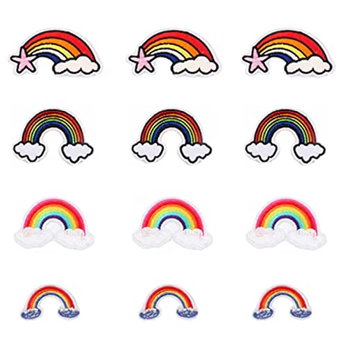 Houhounb 12 Stück Patches Aufkleber Regenbogen Patch Sticker Bestickte Patches Kleidung Sewing Applique Aufbügelflicken Bügelflicken Patches für Jeans Taschen Hats Backpacks DIY Houhounb 12 Stück Patches Aufkleber Regenbogen Patch Sticker Bestickte Patches Kleidung Sewing Applique Aufbügelflicken Bügelflicken Patches für Jeans Taschen Hats Backpacks DIY von Houhounb