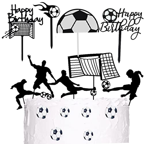 Houhounb 15 Stücke Acryl Fußball Kuchen Topper Cupcake Topper Happy Birthday Cake Picks Tortendeko für Fußball Thema Party Dekorationen Sportparty-Dekorationen Houhounb 15 Stücke Acryl Fußball Kuchen Topper Cupcake Topper Happy Birthday Cake Picks Tortendeko für Fußball Thema Party Dekorationen Sportparty-Dekorationen von Houhounb