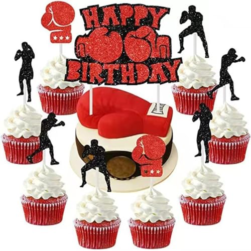 Houhounb 3 Sätze Boxen Kuchendeckel Tortendekoration Boxing Cake Topper Boxer Handschuhe Cupcake für Sport Themen Kindergeburtstag Party Dekoration Houhounb 3 Sätze Boxen Kuchendeckel Tortendekoration Boxing Cake Topper Boxer Handschuhe Cupcake für Sport Themen Kindergeburtstag Party Dekoration von Houhounb