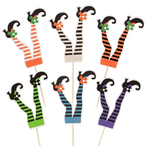 Houhounb 36 Stück Halloween Cupcake Toppers Set Halloween Hexen Beine Kuchen Deko Halloween Tortendeko Muffins Deko Se Halloween Motto Partyzubehör für Halloween Party Cupcake Deko Houhounb 36 Stück Halloween Cupcake Toppers Set Halloween Hexen Beine Kuchen Deko Halloween Tortendeko Muffins Deko Se Halloween Motto Partyzubehör für Halloween Party Cupcake Deko von Houhounb