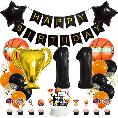 Houhounb Basketball 11. Geburtstag Deko Basketball Deko 11 Jahre Kindergeburtstag Party Deko Kinder Basketball Luftballon Tortendeko für Thema Basketball Kindergeburtstag Party Houhounb Basketball 11. Geburtstag Deko Basketball Deko 11 Jahre Kindergeburtstag Party Deko Kinder Basketball Luftballon Tortendeko für Thema Basketball Kindergeburtstag Party von Houhounb