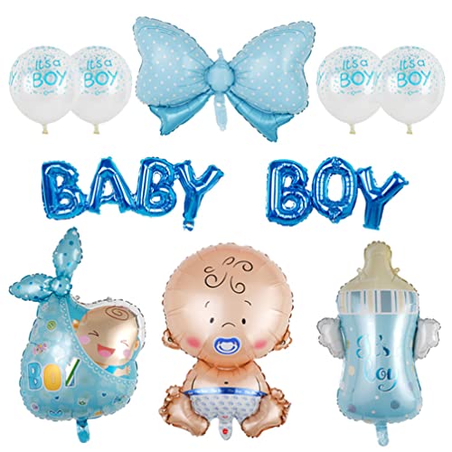 Houhounb Blau Babyparty Deko Junge Baby Shower Party Decoration Baby Shape Foil Balloon Krawatte Babyflasche Ballon für Gender Reveal Party Decoration Houhounb Blau Babyparty Deko Junge Baby Shower Party Decoration Baby Shape Foil Balloon Krawatte Babyflasche Ballon für Gender Reveal Party Decoration von Houhounb