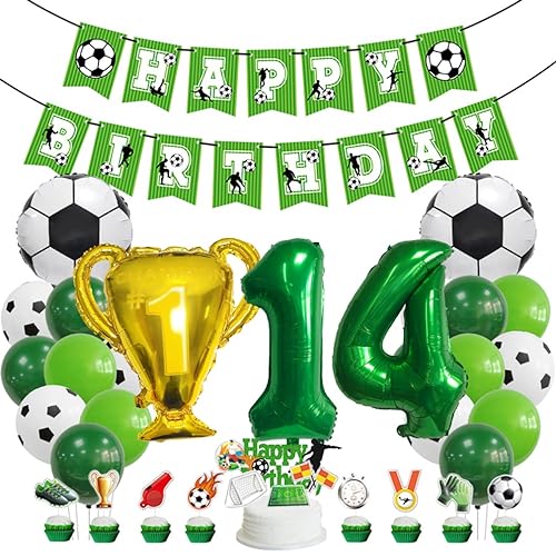 Houhounb Fußball 14. Geburtstag Deko Fussball Deko 14 Jahre Kindergeburtstag Party Deko Kinder Fußball Luftballon Tortendeko für Thema Fußball Kindergeburtstag Party Houhounb Fußball 14. Geburtstag Deko Fussball Deko 14 Jahre Kindergeburtstag Party Deko Kinder Fußball Luftballon Tortendeko für Thema Fußball Kindergeburtstag Party von Houhounb