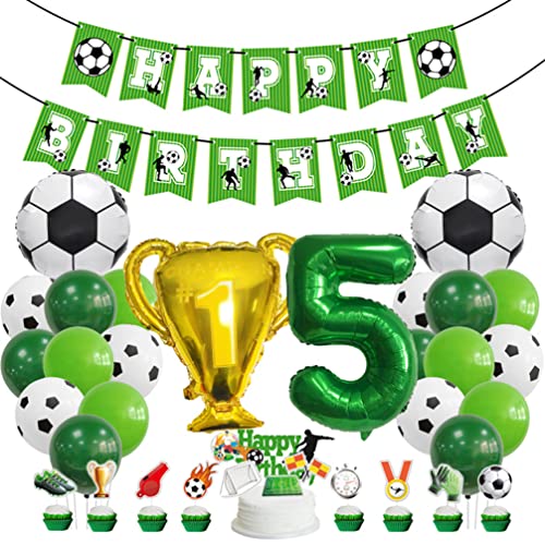 Houhounb Fußball 5. Geburtstag Deko Fussball Deko 5 Jahre Kindergeburtstag Party Deko Kinder Fußball Luftballon Tortendeko für Thema Fußball Kindergeburtstag Party Houhounb Fußball 5. Geburtstag Deko Fussball Deko 5 Jahre Kindergeburtstag Party Deko Kinder Fußball Luftballon Tortendeko für Thema Fußball Kindergeburtstag Party von Houhounb