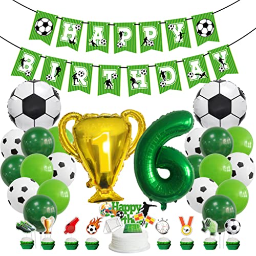 Houhounb Fußball 6. Geburtstag Deko Fussball Deko 6 Jahre Kindergeburtstag Party Deko Kinder Fußball Luftballon Tortendeko für Thema Fußball Kindergeburtstag Party Houhounb Fußball 6. Geburtstag Deko Fussball Deko 6 Jahre Kindergeburtstag Party Deko Kinder Fußball Luftballon Tortendeko für Thema Fußball Kindergeburtstag Party von Houhounb