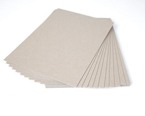 House of Card & Paper Graues Kraftkarton, 1500 Mikron, 945 g/m², A2, 5 Bögen pro Packung von House of Card & Paper