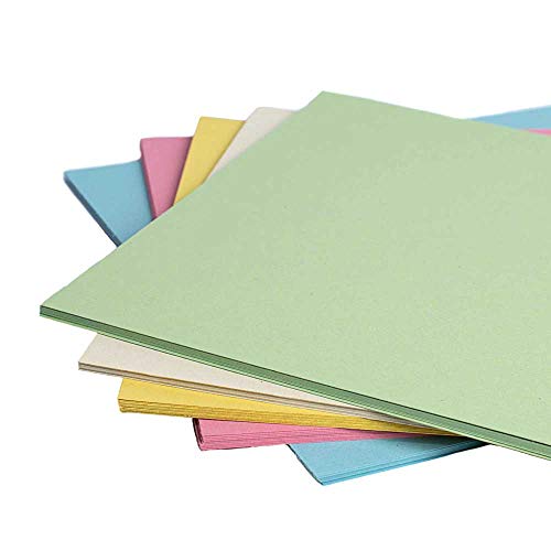 House of Card & Paper Karton 220 g/m² A4 (Pack of 250 Sheets) verschiedene Pastellfarben von House of Card & Paper