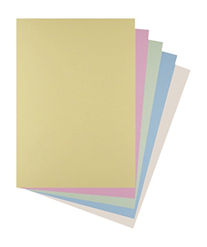 House of Card & Paper Karton 220 g/m² A4 (Pack of 100 Sheets) verschiedene Pastellfarben von House of Card & Paper