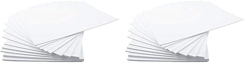 House of Card & Paper Kartonpapier im A5-Format, 160 g/m², Weiß, 100 Blatt (Packung mit 2) von House of Card & Paper