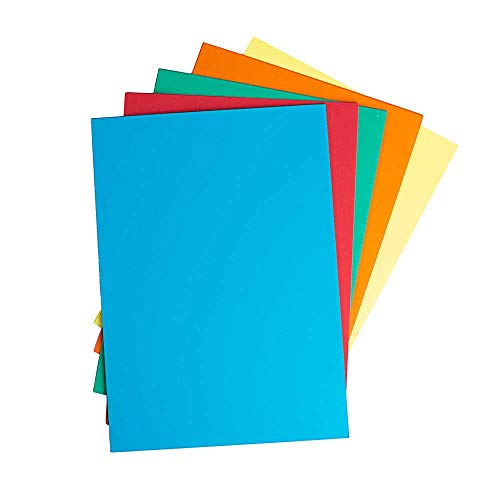 House of Karte & Papier GSM Tonpapier Assorted Bright (Pack of 250 Sheets) von House of Card & Paper