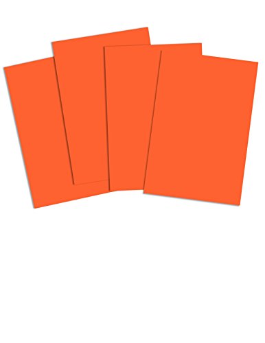 House of & Papier A4 160 gsm Karte – Orange (100 Stück Blatt) von House of Card & Paper