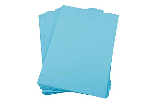 House of & Papier A4 220 gsm farbiger Karte – Blau (100 Stück Blatt) von House of Card & Paper