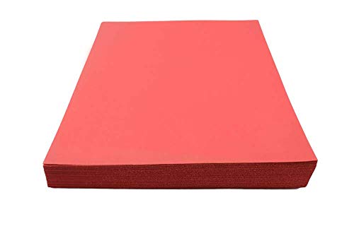 House of & Papier A4 220 gsm farbiger Karte – Rot (100 Stück Blatt) von House of Card & Paper