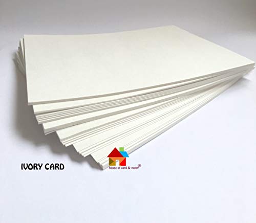 House of & Papier hcp423 A3 297 x 420 mm farbiger Karte – Elfenbeinfarben (50 Stück) von House of Card & Paper