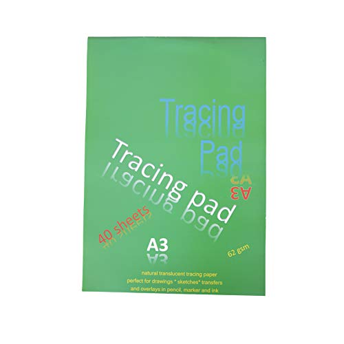 SCS A3 62 GSM Transparentpapier Pad (Pack von 40 Blatt) von House of Card & Paper
