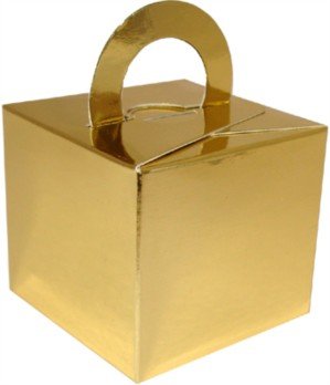 Oaktree UK - Packung Mit 10 Helium Ballon Gewichte Hochzeit Gefälligkeiten Geschenkkartons - Gold von House of Party
