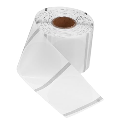 Housoutil 1 400 Stück Rundes Druckpapier Vinyl Etiketten Thermisch Adresse Thermal- Aufkleber Zum Beschriften Aufkleber Für Thermodrucker -aufkleberpapier Pvc Selbstklebend Transparent von Housoutil