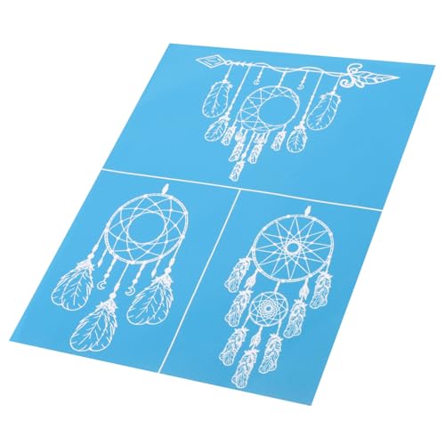 Housoutil 1 Blatt Diy Wiederverwendbare Siebdruck Schablone Selbstklebend Waschbar für Bastelprojekte Fotoalben und Grußkarten Strapazierfähigem Material für Diy Dekorationen Housoutil 1 Blatt Diy Wiederverwendbare Siebdruck Schablone Selbstklebend Waschbar für Bastelprojekte Fotoalben und Grußkarten Strapazierfähigem Material für Diy Dekorationen von Housoutil