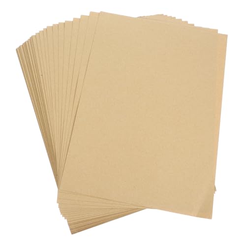 Housoutil 1 Packung Deckpapier aus Kraftpapier braunes Bastelpapier Basteln Journaling Notebook ungebleicht wellen Spanplatte zum Buchbinden Karton Kraftkarton Zellstoffpapier Khaki von Housoutil