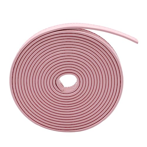 Housoutil 1 Rolle 3 Autodrahtstreifen Zubehör Taschengurt Taschenmaterial Einseitig Taschensaumband Tasche Lederstreifen Rosa von Housoutil