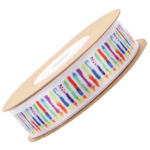 Housoutil 1 Rolle Bandbänder Geburtstagsdekorationen Basteln Wickelband Verpackung hochzeitsgeschenk Festivalband kreative Bänder Partygebrauchsband Band für DIY Geschenkband Polyester von Housoutil
