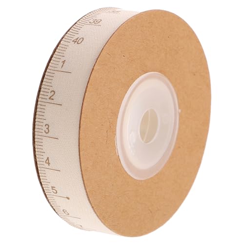 Housoutil 1 Rolle Banddekor Weiß Verdrahtetes Band Streifen Aus Baumwollband Verpackungsband Geburtstag Schleife Linealband Geschenkband Wickelband Einladung Breit Stoff Baumwolle Beige von Housoutil