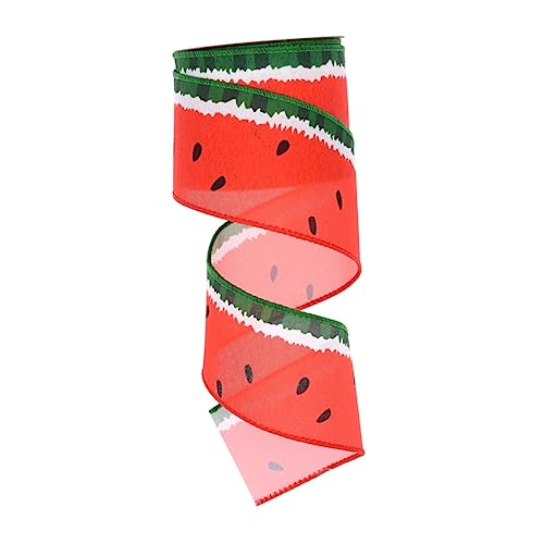 Housoutil 1 Rolle Bande dekorative Materialien Wassermelonen- Bänder mit Fruchtdruck Wassermelonenband geschenkband Band mit Fruchtdruck bedruckte Bänder Anti-Betäubung von Housoutil