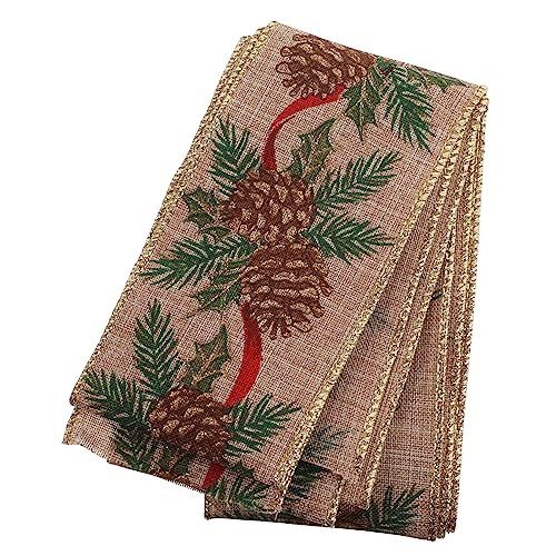 Housoutil 1 Rolle Buntes Band Wickelband Bänder Für Handwerk Geschenkband Verpacken Festivalband Diy -verpackungsband Partyband Bogen Zubehör Selber Machen Coffee Stoff von Housoutil
