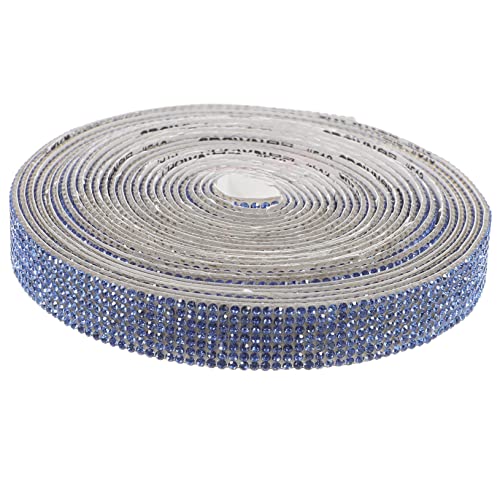 Housoutil 1 Rolle Crystal Hot Diamond Diamantgürtel Trimmen Strassaufkleber Hotfix Edelsteine Strasssteine Klebstoff Wickelband Bandfarbe Strass-aufkleber Schleife Heißschmelzkleber von Housoutil