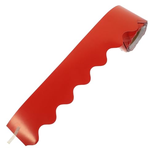 Housoutil 1 Rolle Dekorative Papier Wandbordüren Streifen Dekorationen Tafeldekoration Für Klassenzimmer Bordürenaufkleber Gewellte Bordürendekoration Beschichtetes Papier Rot Housoutil 1 Rolle Dekorative Papier Wandbordüren Streifen Dekorationen Tafeldekoration Für Klassenzimmer Bordürenaufkleber Gewellte Bordürendekoration Beschichtetes Papier Rot von Housoutil