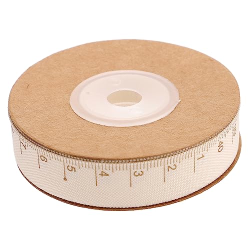 Housoutil 1 Rolle Dekoratives Baumwollband mit Maßstab DIY Geschenkbänder für Kreative Verpackungen für Hochzeiten und Bastelprojekte von Housoutil